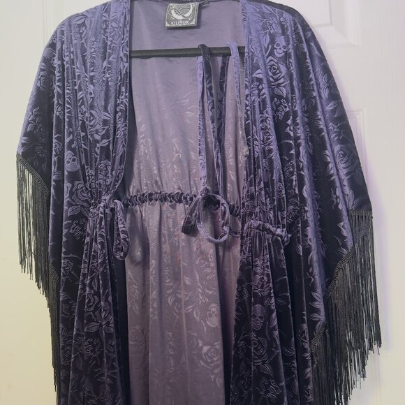 Fang Velvet Kimono - Picture 3 of 5
